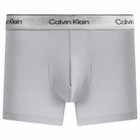 Calvin Klein Men's Icon Cotton Stretch Shine Trunk - 3 Pack in Shorline/Lime Cream/Misty Grey