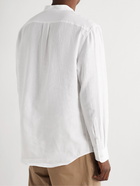 Gabriela Hearst - Ollie Grandad-Collar Linen Shirt - White