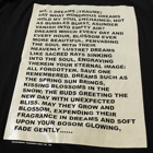 Rick Owens DRKSHDW Long Sleeve Poem Print Level Tee