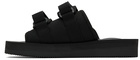 Suicoke Black MOTO-PO Sandals