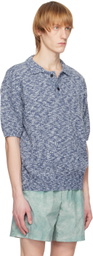 LE17SEPTEMBRE Blue Two-Button Polo