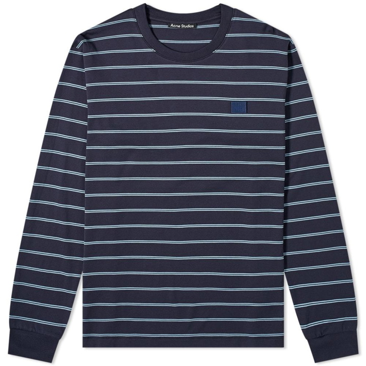 Photo: Acne Studios Elwood Stripe Face Long Sleeve Tee