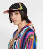 Pucci Printed silk twill cap
