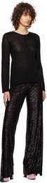 TOM FORD Black Shiny Long Sleeve T-Shirt