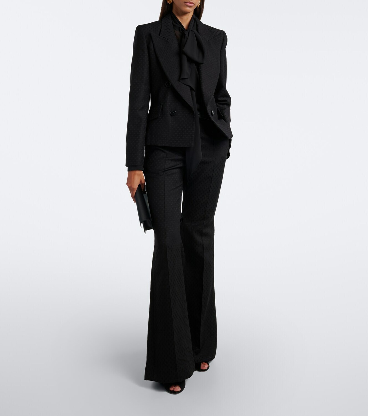 Nina Ricci Jacquard wool-blend double-breasted blazer