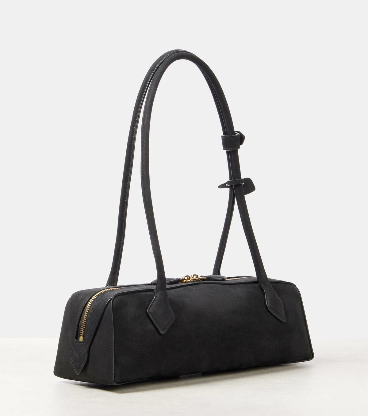 Alaïa Le Teckel Medium suede shoulder bag
