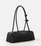 Alaïa Le Teckel Medium suede shoulder bag