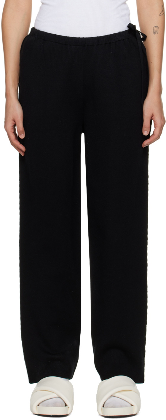 Deiji Studios Black 'The Drawcord' Lounge Pants