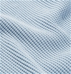 Theory - Waffle-Knit Pima Cotton Sweatshirt - Blue