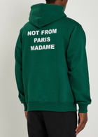 DRÔLE DE Monsieur Nfpm Hooded Cotton Sweatshirt Dark Green