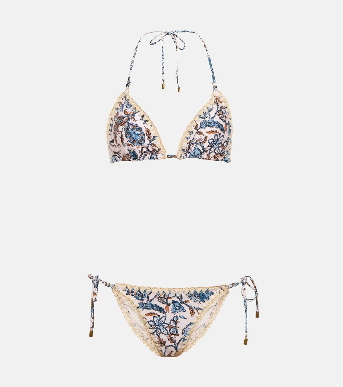 Zimmermann - Vitali Crochet Edge printed swimsuit Zimmermann