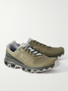 ON - Cloudventure Rubber-Trimmed Mesh Running Sneakers - Green