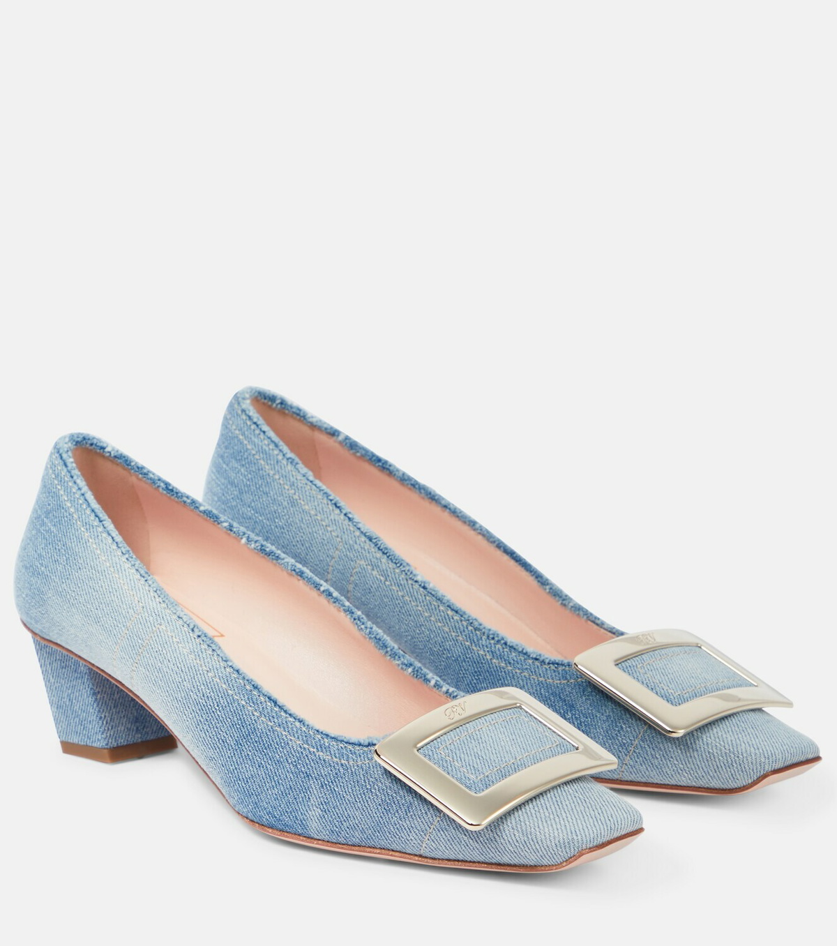 Roger Vivier Belle Vivier denim pumps Roger Vivier