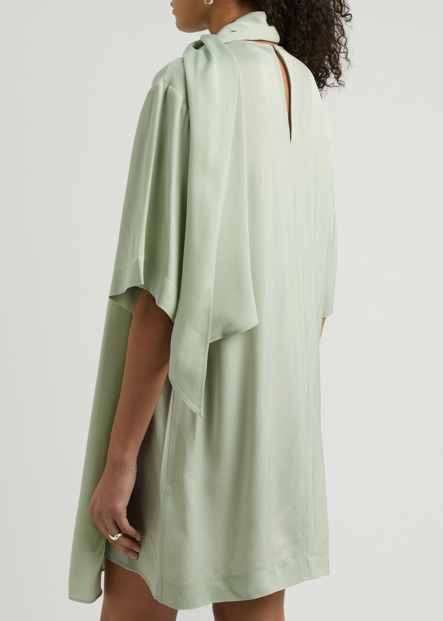 Day Birger ET Mikkelsen Alaia Scarf-effect Mini Dress Light Green