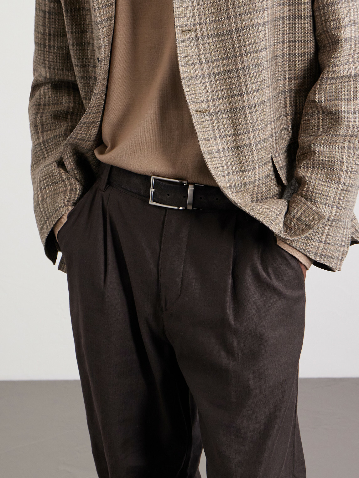 Officine Creative - 3.5cm Suede Belt - Brown