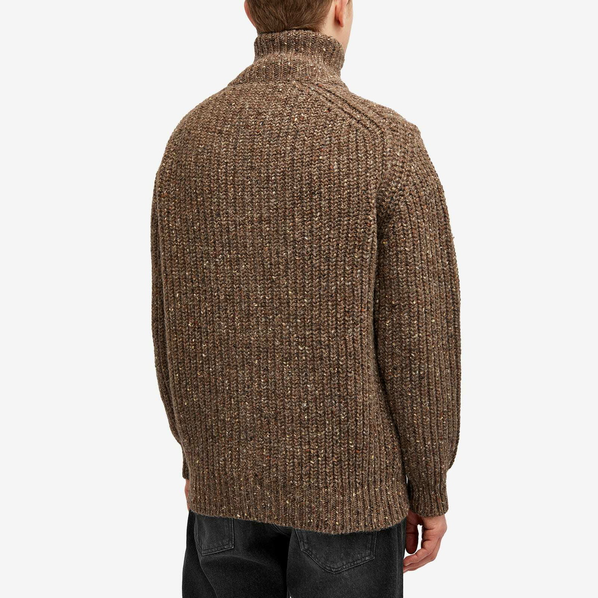 Howlin by Morrison Men's Howlin' Loose Ends Rib Cardigan in Brownie