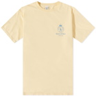 Sporty & Rich Crown T-Shirt in Lemon/Blue