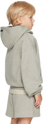 Fear of God ESSENTIALS Kids Gray Fleece Hoodie