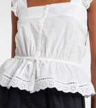 Poupette St Barth Clive cotton poplin top
