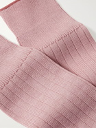 MR P. - Ribbed Cotton-Blend Socks