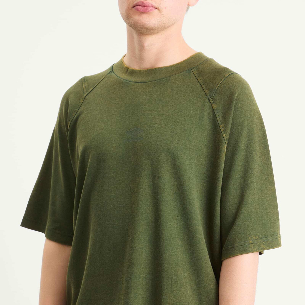 Umbro Men's Washed High Neck Boxy T-Shirt in Duffel Bag