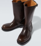 Dries Van Noten Leather biker boots