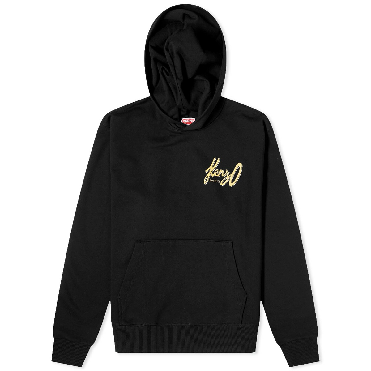 Kenzo Paris Men's Kenzo Archive Logo Popover Hoodie in Black Kenzo