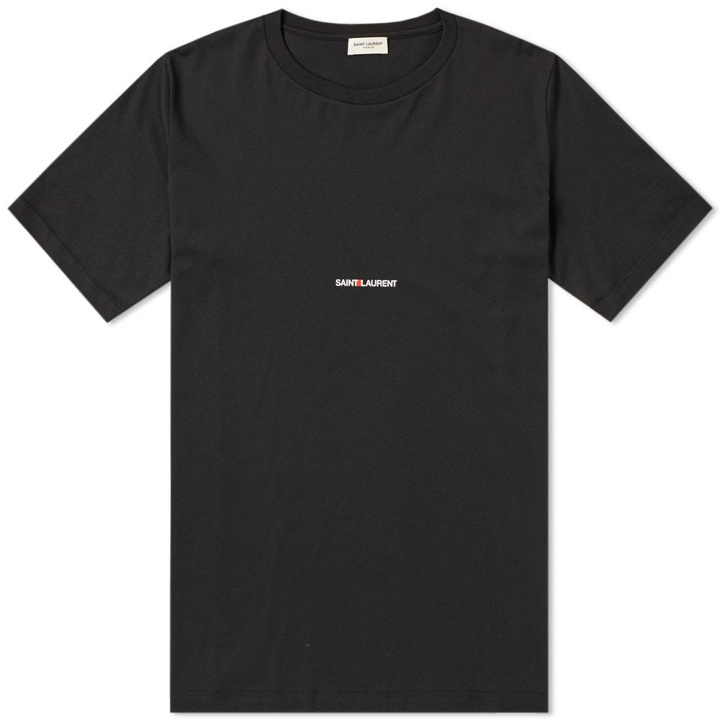 Photo: Saint Laurent Archive Logo Tee Black