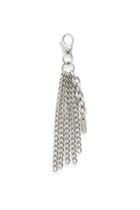 Diesel Metal keyring with chain fringes - Charms and Keyrings Womens in Silver
