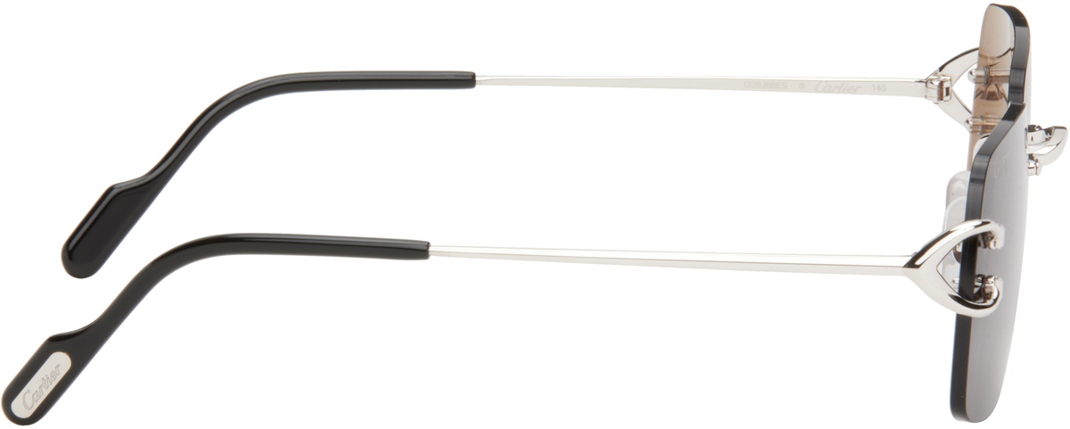 Cartier Silver Classic C Motif Sunglasses