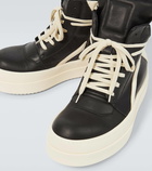 Rick Owens Leather high-top platform sneakers