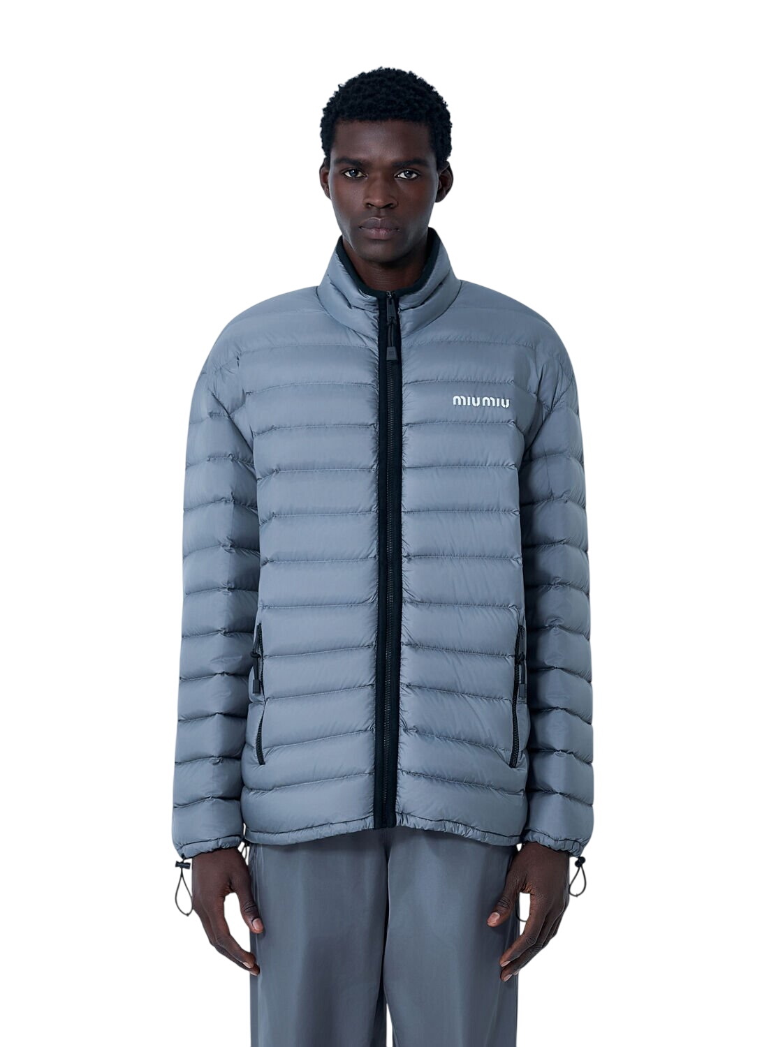 Miu Miu Cotton gabardine blouson jacket Miu Miu