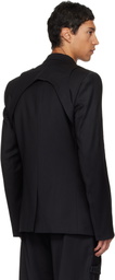 HELIOT EMIL Black Glassine Blazer