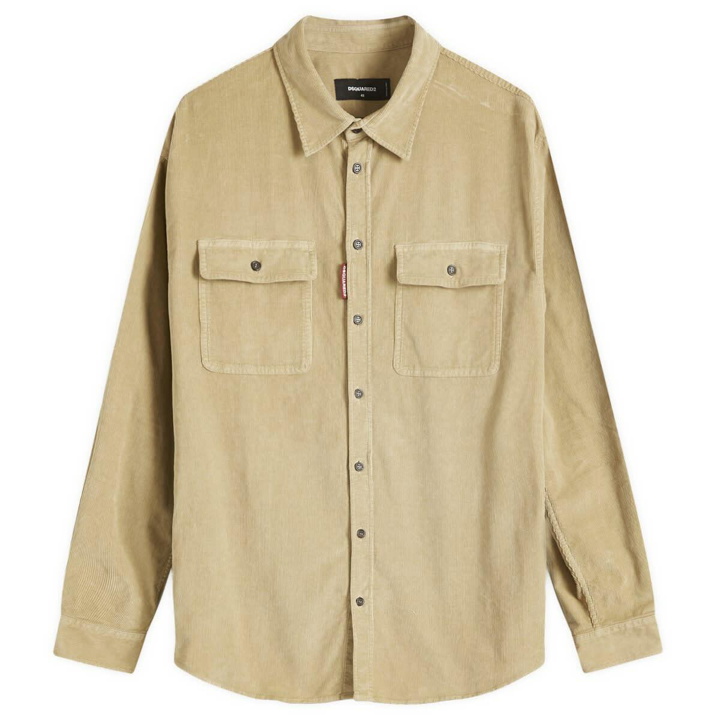 Photo: Dsquared2 Men's Corduroy Overshirt in Desert Tan