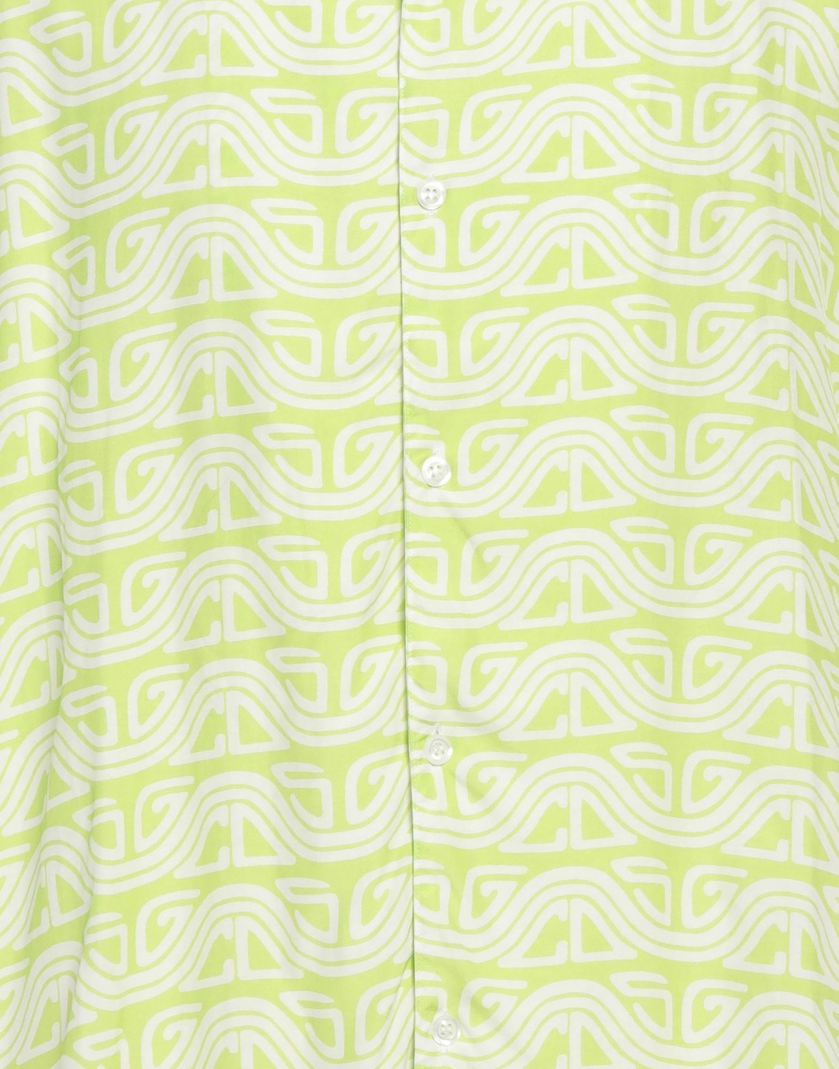 Gcds Mens Shirt Lime in Green