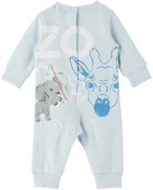 Kenzo Baby Blue Printed Bodysuit