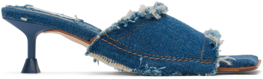 Miista Blue Betina Denim Heeled Sandals