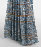 Elie Saab Sequined tulle-trimmed gown