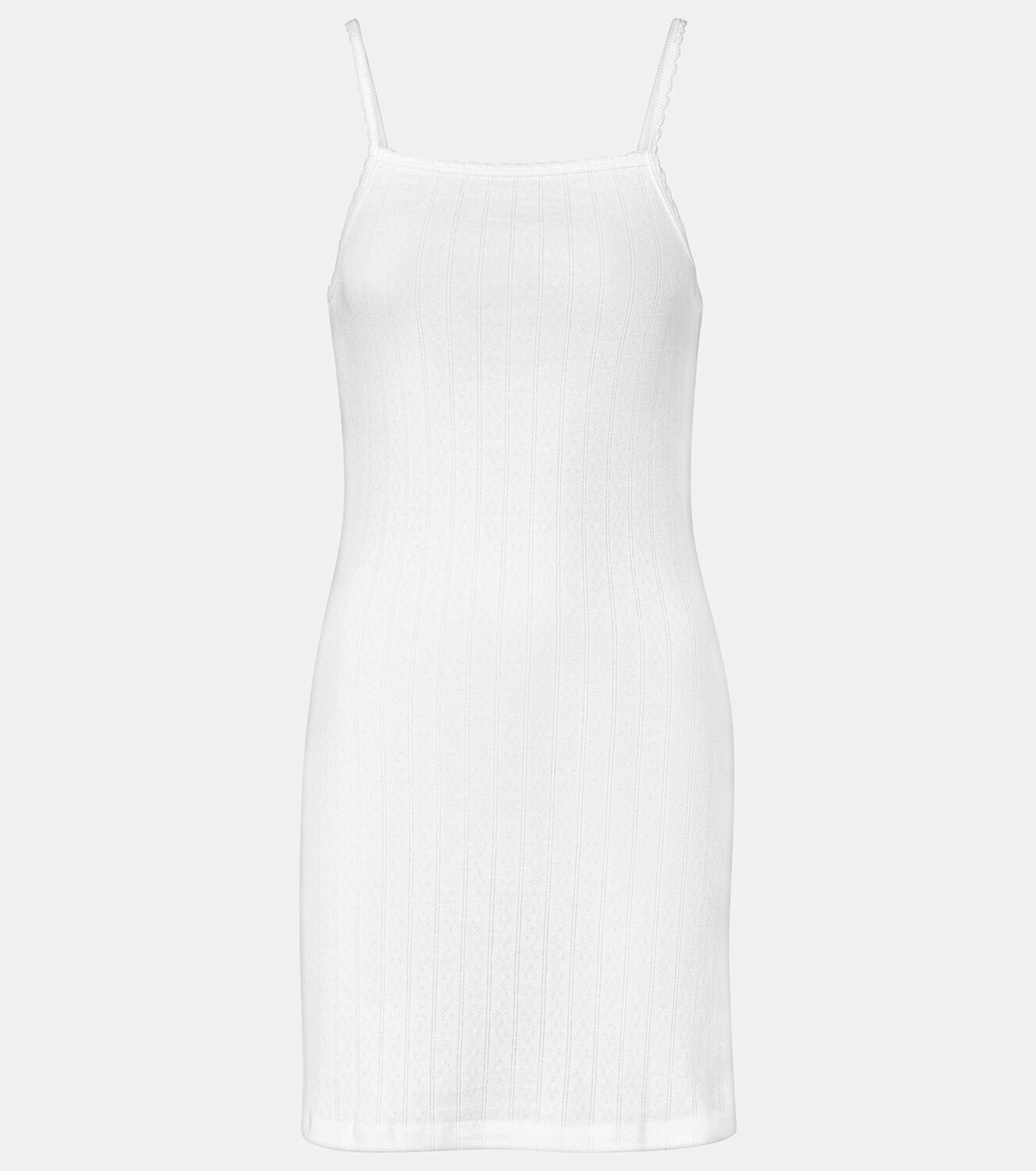 Leset Pointelle cotton minidress