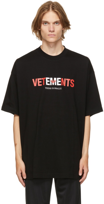 Photo: VETEMENTS Black Jersey Canada Logo T-Shirt