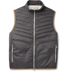 Brunello Cucinelli - Quilted Shell Down Gilet - Gray