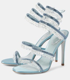 Rene Caovilla Chandelier 105 embellished satin sandals