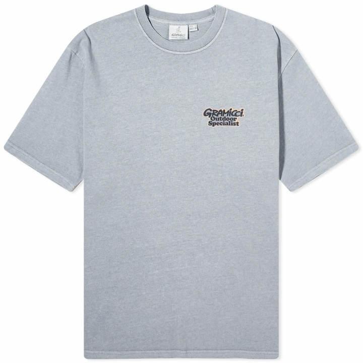 Photo: Gramicci Men's Outdoor Specialist T-Shirt in Slate Pigment
