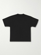 Balenciaga - adidas Oversized Logo-Print Cotton-Jersey T-Shirt - Black