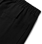 Rhude - Traxedo Skinny-Fit Webbing-Trimmed Stretch-Satin Jersey Sweatpants - Men - Black