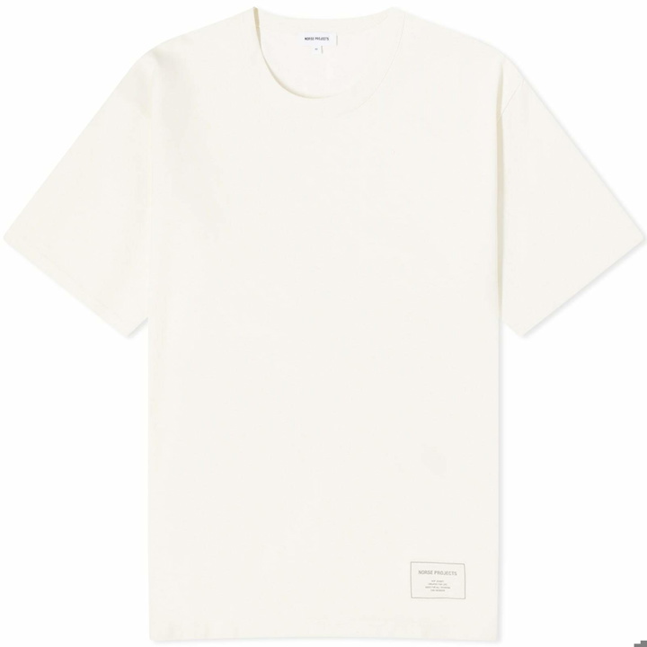 Photo: Norse Projects Men's Simon Loose Printed T-Shirt in Ecru