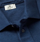 ETRO - Paisley-Print Cotton-Piqué Polo Shirt - Blue