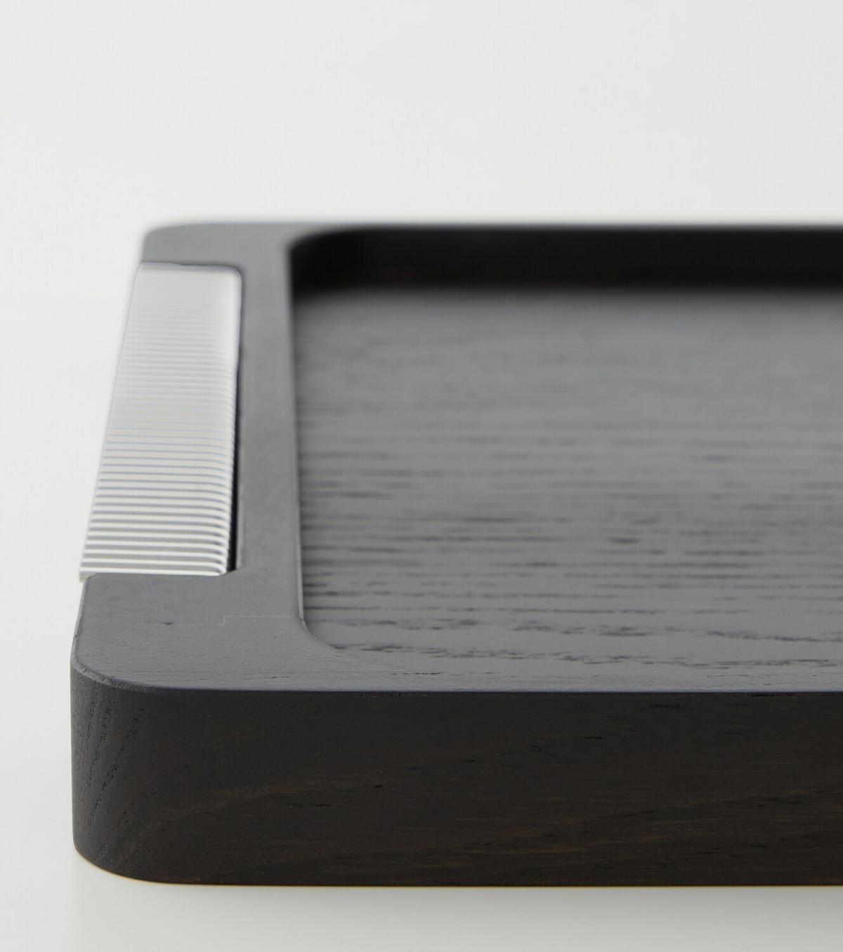 Georg Jensen Bernadotte wooden and stainless steel tray by Sigvard Bernadotte