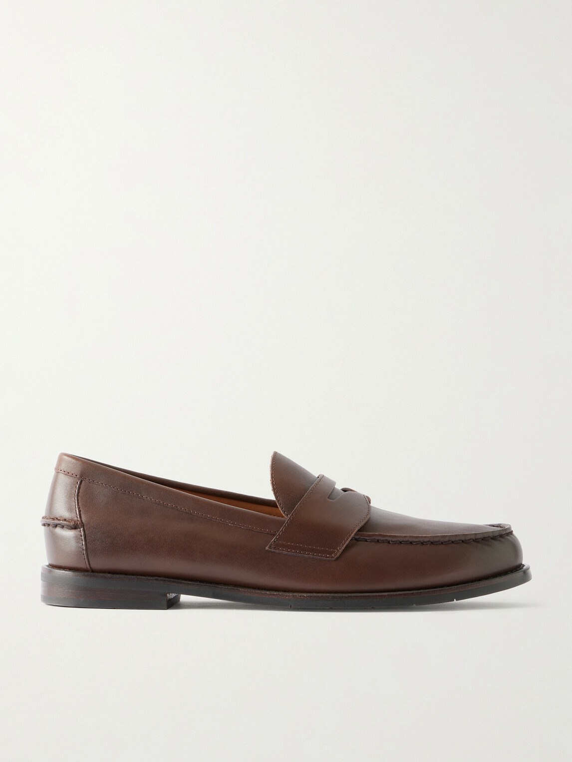 Polo Ralph Lauren - Alston Leather Penny Loafers - Brown