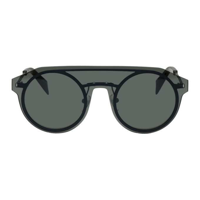 Photo: Yohji Yamamoto Black Mask Frame Sunglasses